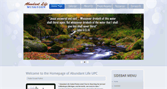 Desktop Screenshot of abundantlifemuskegon.com